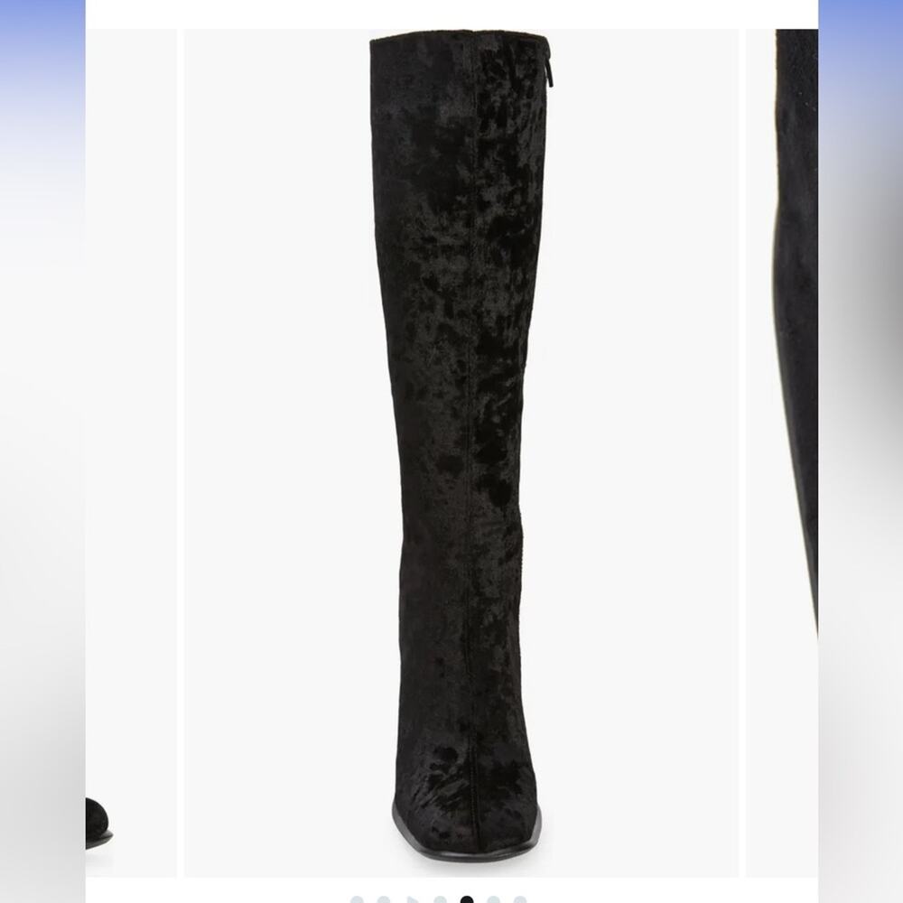 Jeffrey Campbell Naissance Velvet Knee High Boot (Women)